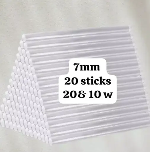 7MM HOT GLUE STICKS FOR 20 WATT MINI HOT GLUE GUN || HOT GLUE GUN STICKS FOR DIY & CRAFT MATERIAL (PACK OF 20)