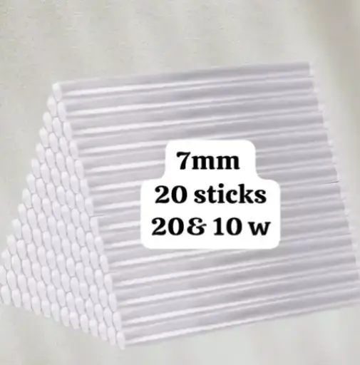 7MM HOT GLUE STICKS FOR 20 WATT MINI HOT GLUE GUN || HOT GLUE GUN STICKS FOR DIY & CRAFT MATERIAL (PACK OF 20)
