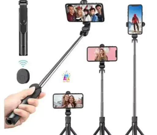 Iva Mart R1 Selfie Stick, Extendable Selfie Stick with Tripod Stand and Detachable Wireless Bluetooth Remote